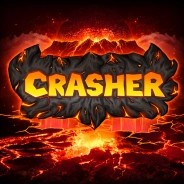 Crasher slot logo by Galaxsys at BetCrown CasinoCrasher