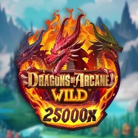 Dragons of Arcane Wild slot logo by Foxium at BetCrown CasinoDragons of Arcane Wild